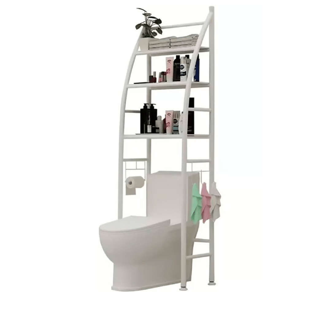 Over Toilet Storage Rack - White