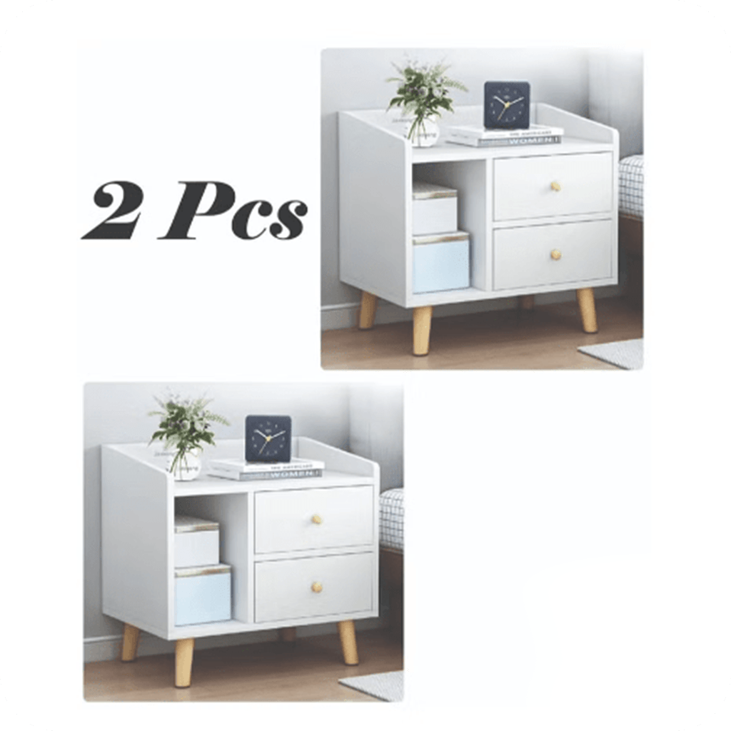 2 PCS Bedside table with storage space suitable for the bedroom