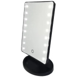 Adjustable LED Touch Screen Makeup Mirror Black